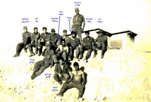 סיירת שקד, רון אלוני, שמואל פלד, משה לוי, מיכאל קליין, אורי לפלר, יחזקאל צחלה, יוני בר, קרלוס דימאנט, מאיר קדוש, עמירם סיוון, משה שלום